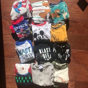 Lot of 12—Boys 2T Pajamas